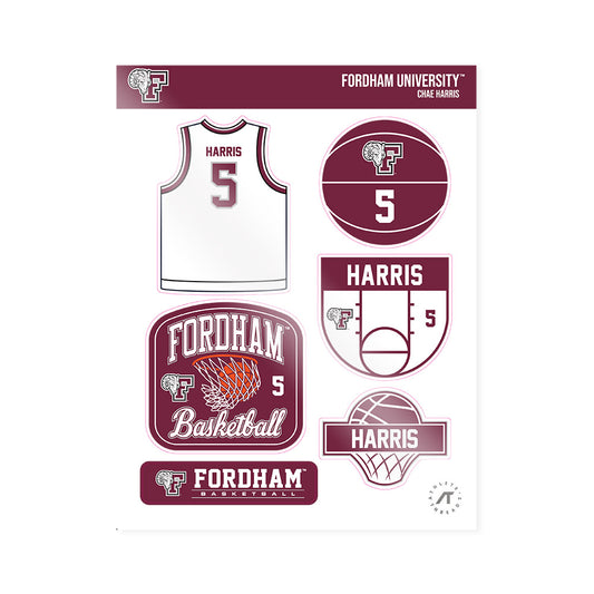 Fordham - NCAA Women's Basketball : Chae Harris - Sticker Sheet-0