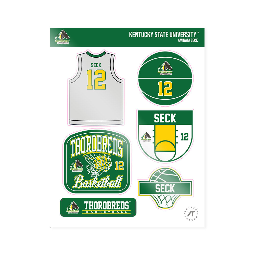 KYSU - NCAA Women's Basketball : Aminata Seck - Sticker Sheet-0