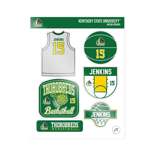 KYSU - NCAA Women's Basketball : Aniyah Jenkins - Sticker Sheet-0