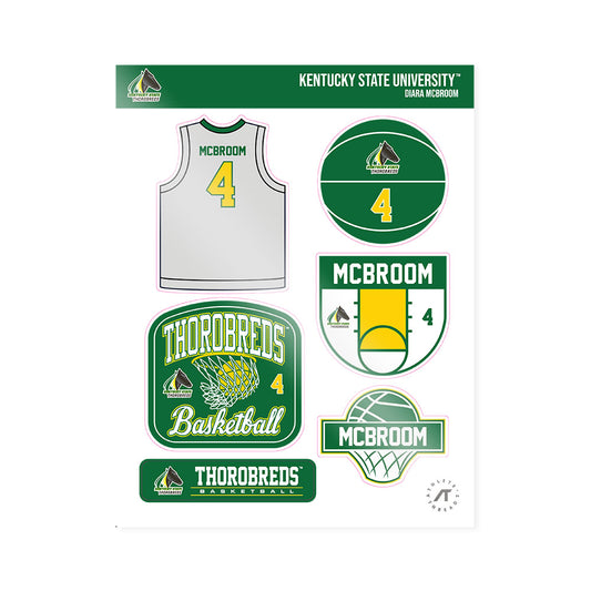 KYSU - NCAA Women's Basketball : Diara McBroom - Sticker Sheet-0