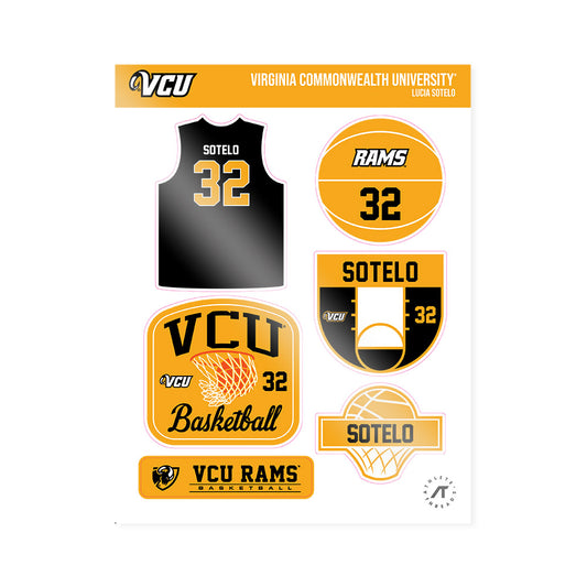 VCU - NCAA Women's Basketball : Lucia Sotelo - Sticker Sheet-0