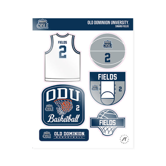 Old Dominion - NCAA Women's Basketball : simaru fields - Sticker Sheet-0