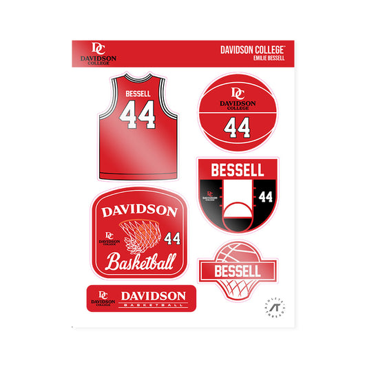 Davidson - NCAA Women's Basketball : Emilie Bessell - Sticker Sheet-0
