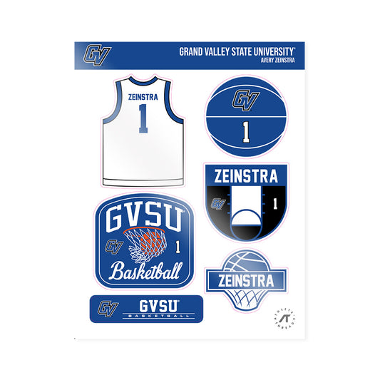 Grand Valley - NCAA Women's Basketball : Avery Zeinstra - Sticker Sheet-0