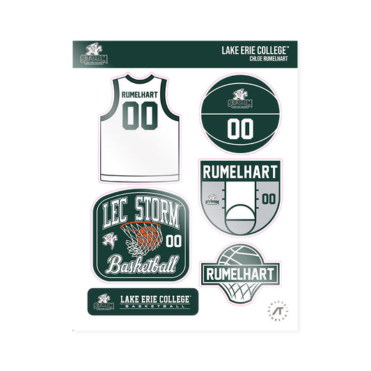 Lake Erie College - NCAA Women's Basketball : Chloe Rumelhart - Sticker Sheet-0
