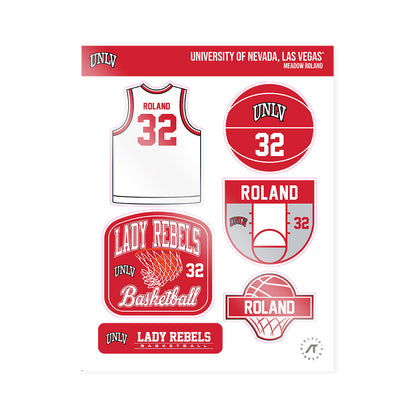 UNLV - NCAA Women's Basketball : Meadow Roland - Sticker Sheet-0