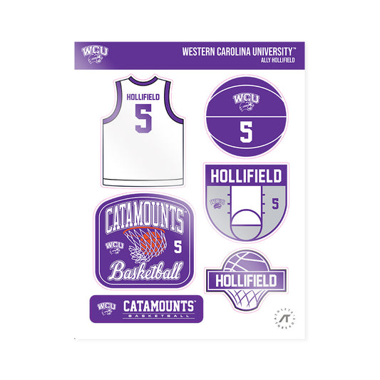 Western Carolina - NCAA Women's Basketball : Ally Hollifield - Sticker Sheet-0