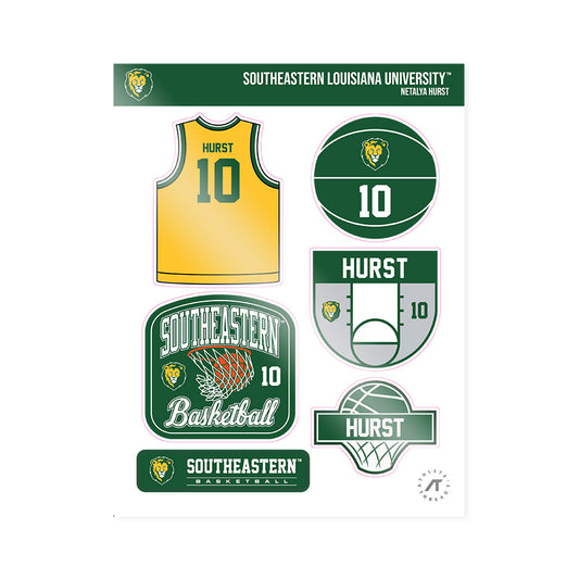 SLU - NCAA Women's Basketball : Netalya Hurst - Sticker Sheet-0