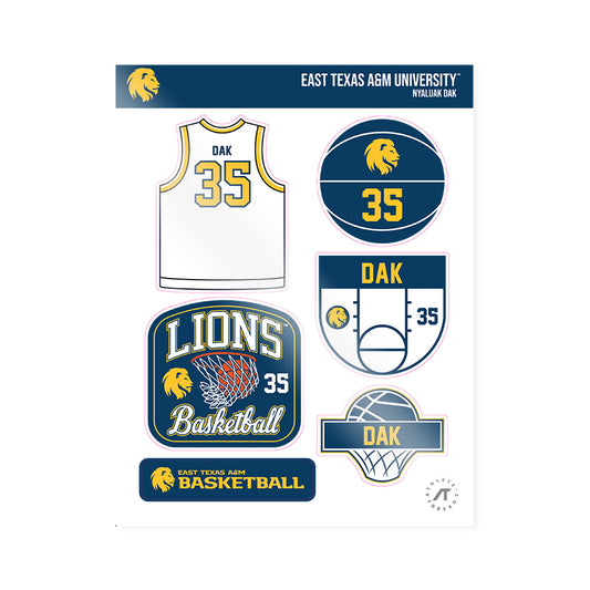 ETAMU - NCAA Women's Basketball : Nyaluak Dak - Sticker Sheet-0