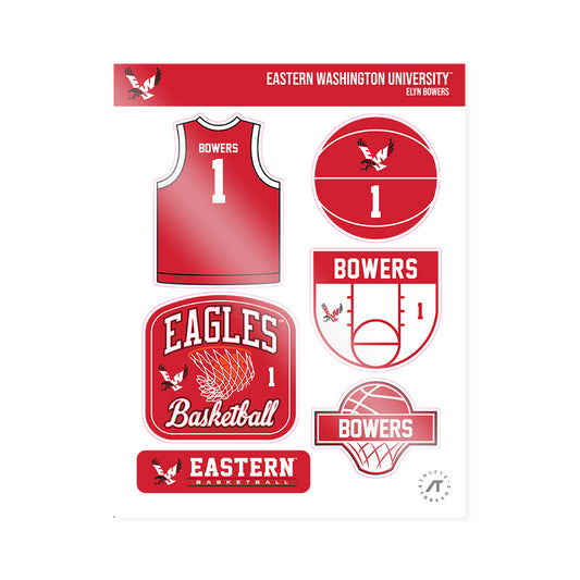 Eastern Washington - NCAA Women's Basketball : Elyn Bowers - Sticker Sheet-0