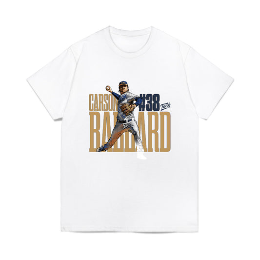 Georgia Tech - NCAA Baseball : Carson Ballard - Collage Comfort Colors T-Shirt-0