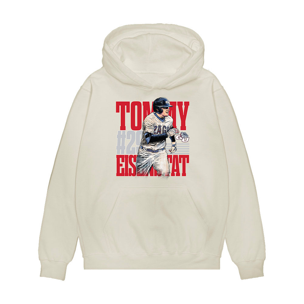 Gonzaga - NCAA Baseball : Tommy Eisenstat - Collage Premium Hooded Sweatshirt-0