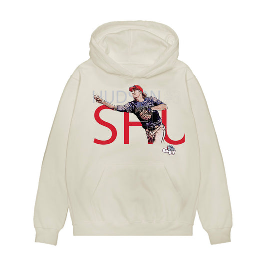 Gonzaga - NCAA Baseball : Hudson Shupe - Collage Premium Hooded Sweatshirt-0
