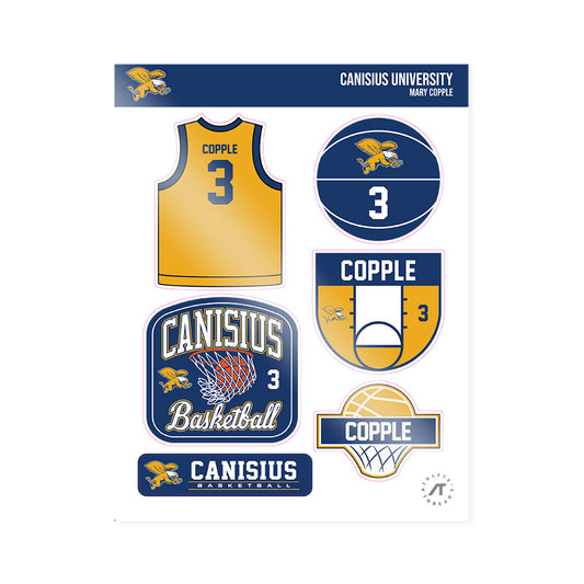 Canisius - NCAA Women's Basketball : Mary Copple - Sticker Sheet-0