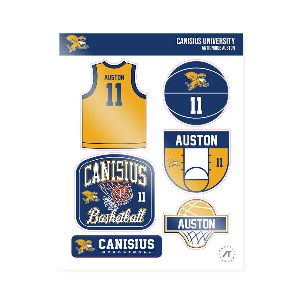 Canisius - NCAA Women's Basketball : Antionique Auston - Sticker Sheet-0