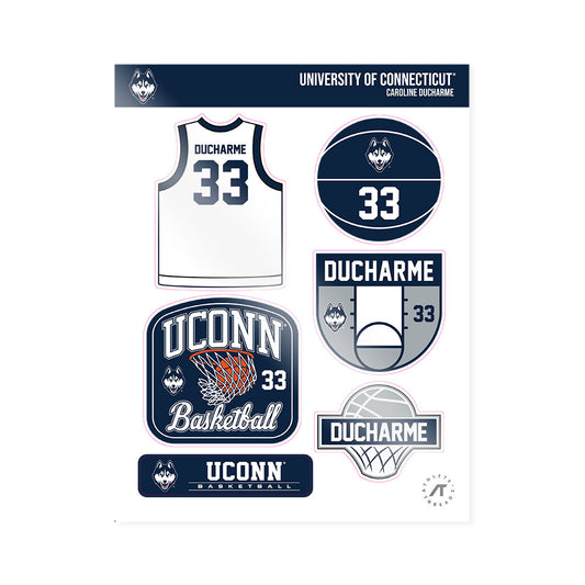 UConn - NCAA Women's Basketball : Caroline Ducharme - Sticker Sheet-0