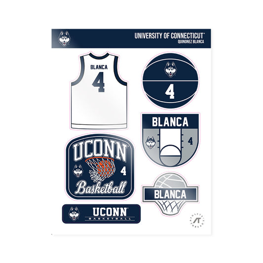 UConn - NCAA Women's Basketball : Quinonez Blanca - Sticker Sheet-0