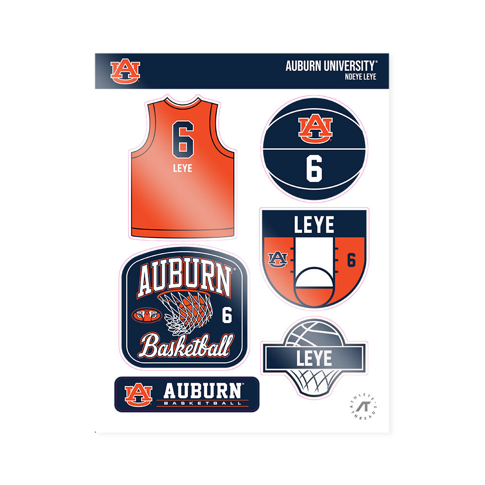 Auburn - NCAA Women's Basketball : Ndeye Leye - Sticker Sheet-0