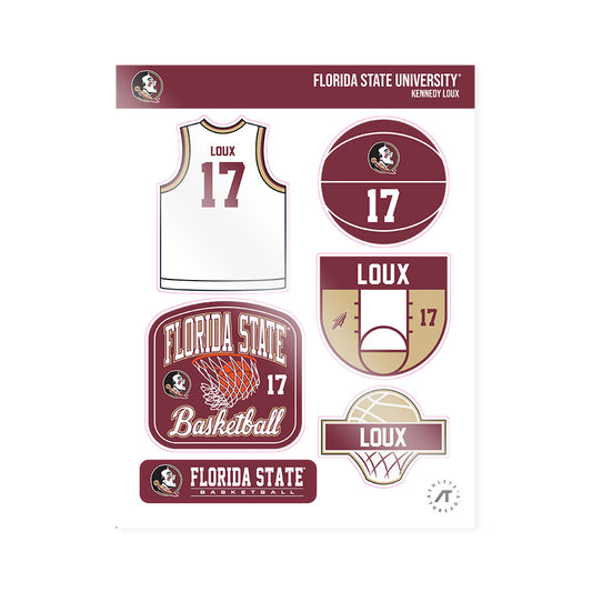 FSU - NCAA Women's Basketball : Kennedy Loux - Sticker Sheet-0