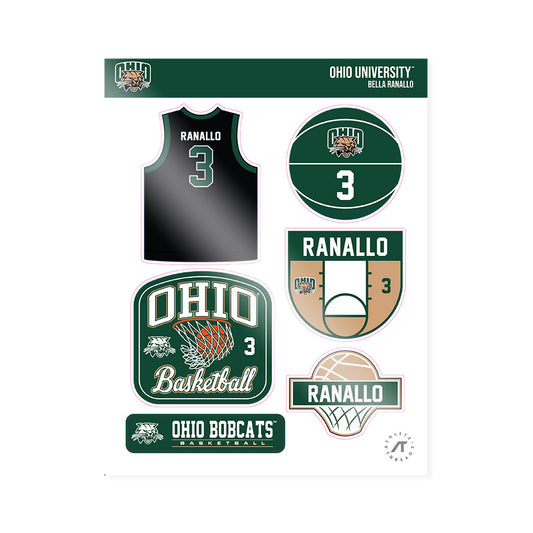 Ohio - NCAA Women's Basketball : Bella Ranallo - Sticker Sheet-0