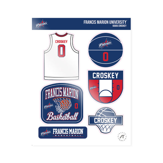 Francis Marion - NCAA Women's Basketball : Kiara Croskey - Sticker Sheet-0
