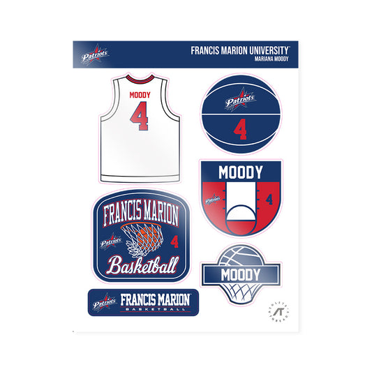 Francis Marion - NCAA Women's Basketball : Mariana Moody - Sticker Sheet-0