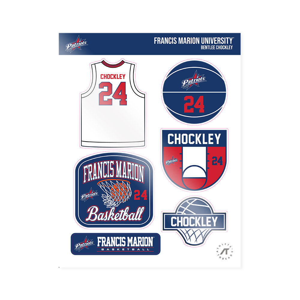 Francis Marion - NCAA Women's Basketball : Bentlee Chockley - Sticker Sheet-0