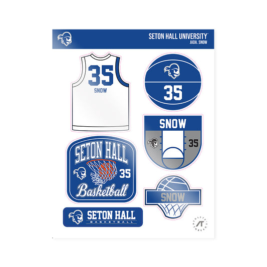 Seton Hall - NCAA Women's Basketball : Jada. Snow - Sticker Sheet-0
