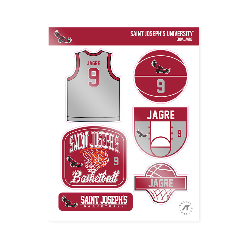 St. Joe's - NCAA Women's Basketball : Ebba Jagre - Sticker Sheet-0