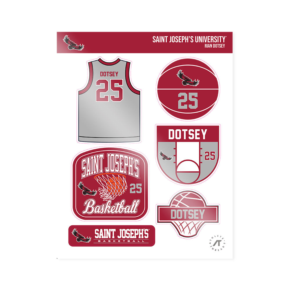 St. Joe's - NCAA Women's Basketball : Rian Dotsey - Sticker Sheet-0