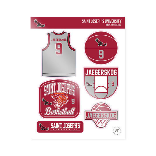 St. Joe's - NCAA Women's Basketball : Meja Jaegerskog - Sticker Sheet-0