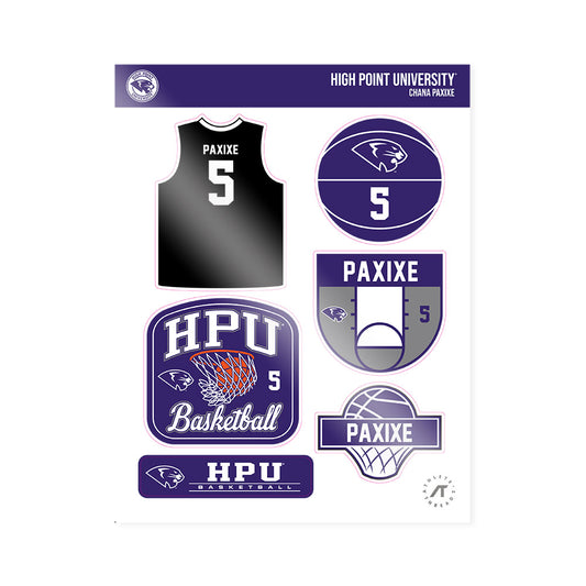 High Point - NCAA Women's Basketball : Chana Paxixe - Sticker Sheet-0