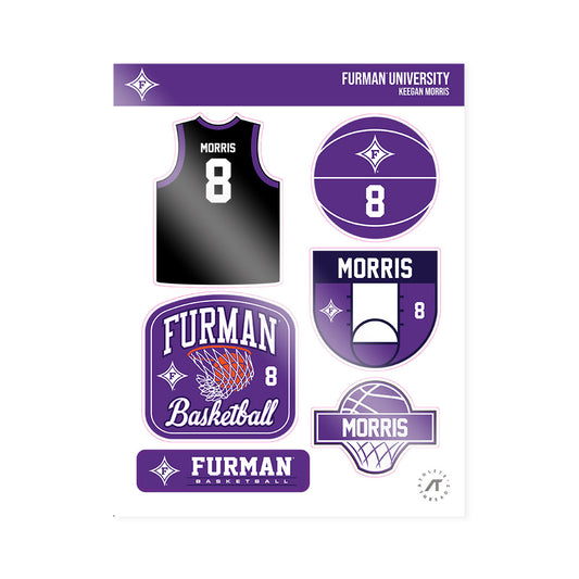 Furman - NCAA Women's Basketball : Keegan Morris - Sticker Sheet-0