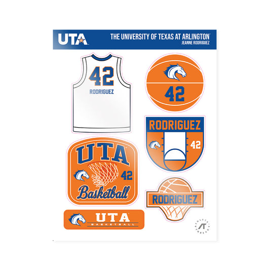 Texas Arlington - NCAA Women's Basketball : Jeanne Rodriguez - Sticker Sheet-0