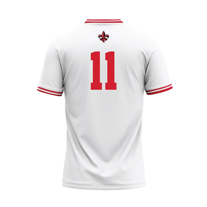 Louisiana - NCAA Baseball : Ty Roman - White Baseball Jersey-1