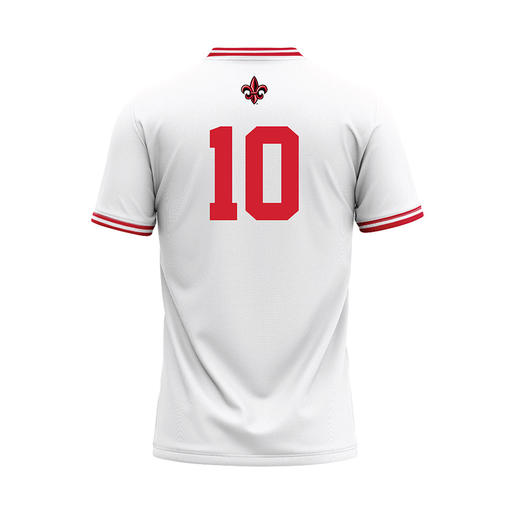 Louisiana - NCAA Baseball : JT Taylor - White Baseball Jersey-1
