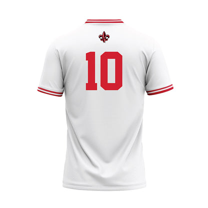 Louisiana - NCAA Baseball : JT Taylor - White Baseball Jersey-1