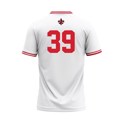Louisiana - NCAA Baseball : Andrew Herrmann - White Jersey-1