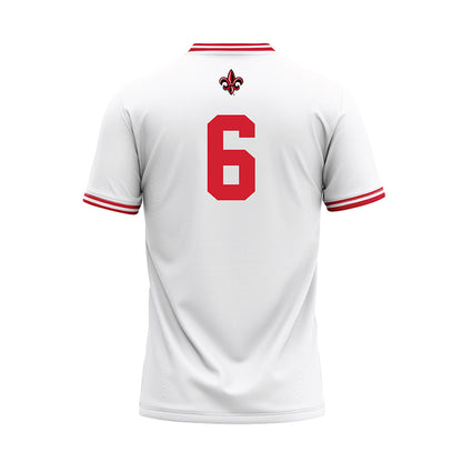 Louisiana - NCAA Baseball : Mark Collins - White Baseball Jersey-1