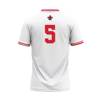 Louisiana - NCAA Baseball : Blake Marshall - White Baseball Jersey-1