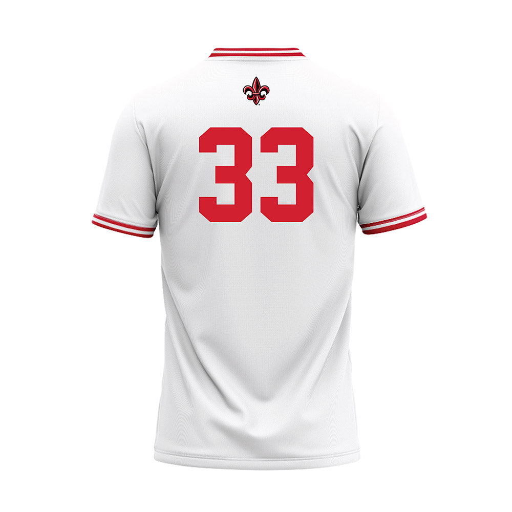 Louisiana - NCAA Baseball : Bryce Wilson - White Baseball Jersey-1