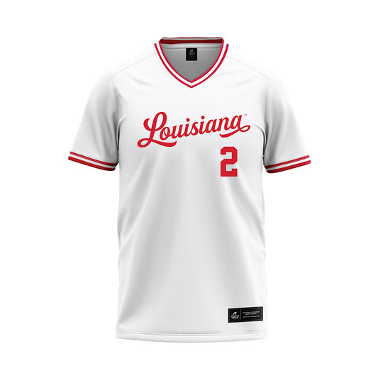 Louisiana - NCAA Baseball : Donovan Lasalle - White Baseball Jersey-0
