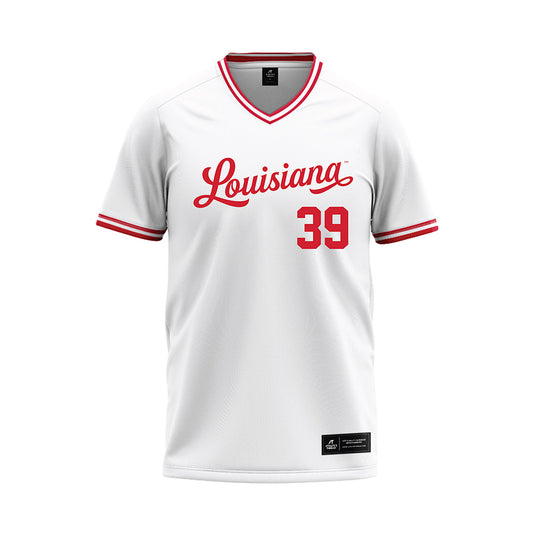 Louisiana - NCAA Baseball : Andrew Herrmann - White Jersey-0
