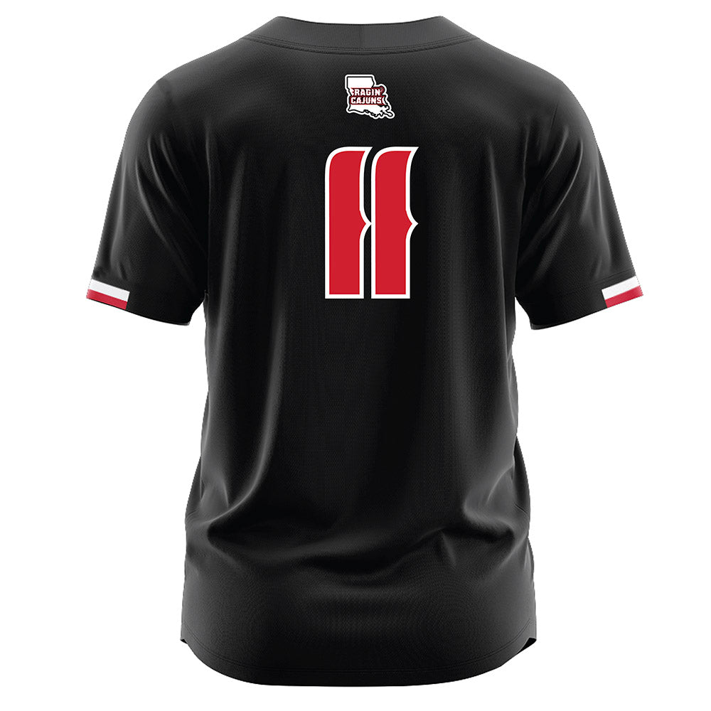 Louisiana - NCAA Softball : Mia Norwood - Black Jersey-1