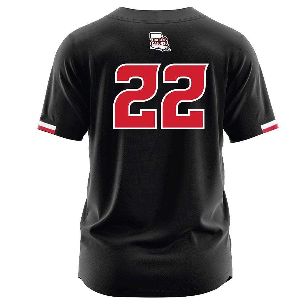 Louisiana - NCAA Softball : Kennedy Stutes - Black Jersey-1