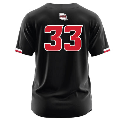 Louisiana - NCAA Softball : Natalie Johnson - Black Jersey-1