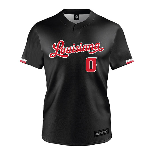 Louisiana - NCAA Softball : Mia Liscano - Black Jersey-0