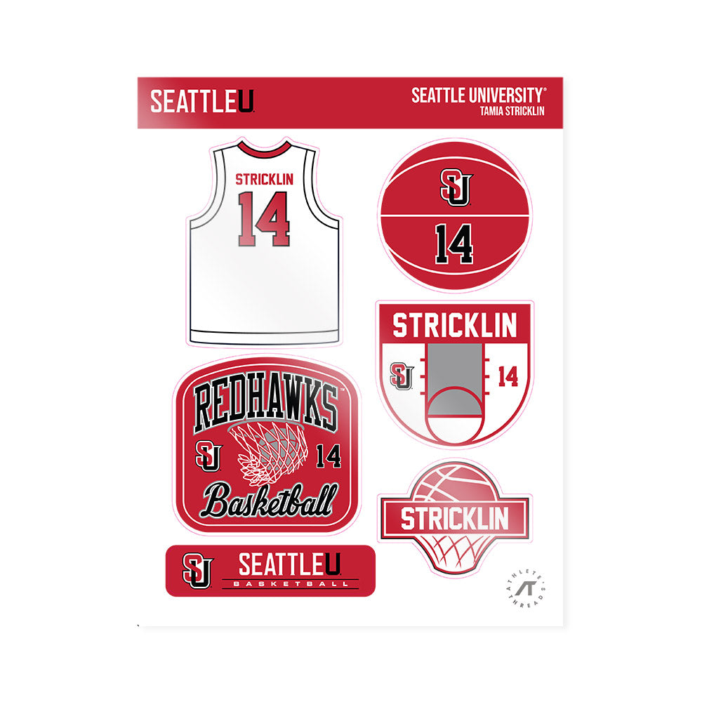 Seattle - NCAA Women's Basketball : Tamia Stricklin - Sticker Sheet-0
