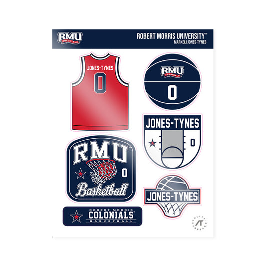 Robert Morris - NCAA Women's Basketball : Markeli Jones-Tynes - Sticker Sheet-0