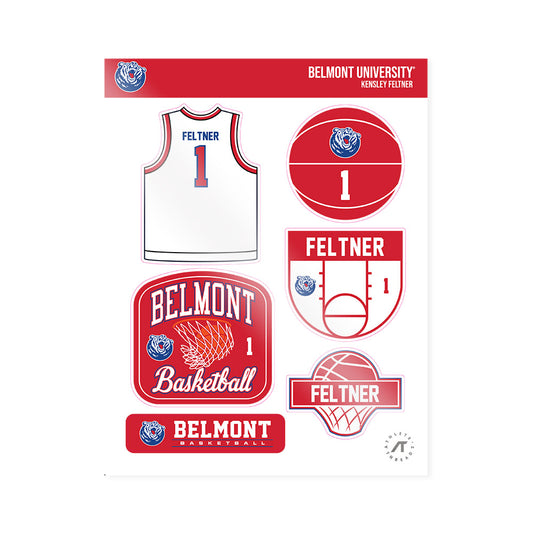 Belmont - NCAA Women's Basketball : Kensley Feltner - Sticker Sheet-0